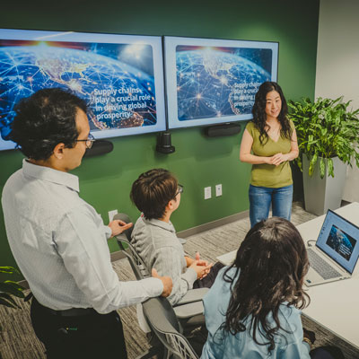 Connecting, collaborating, and getting creative: hybrid working in action